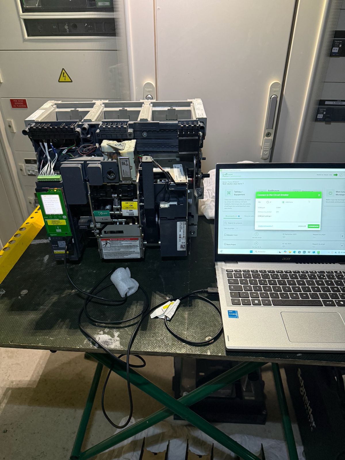 Maintenance avec essais de déclenchement