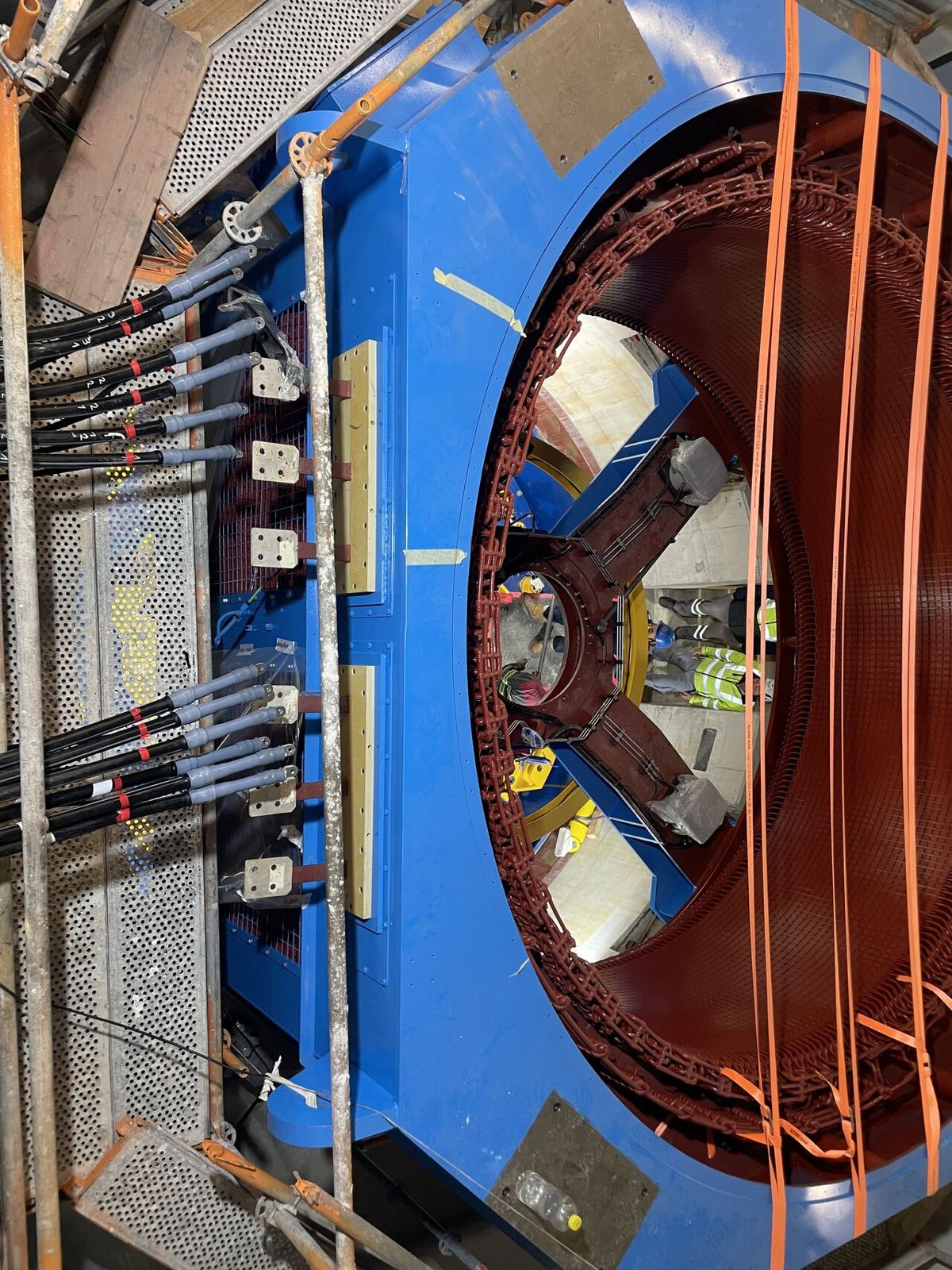 Confection accessoires HTA sur un barrage